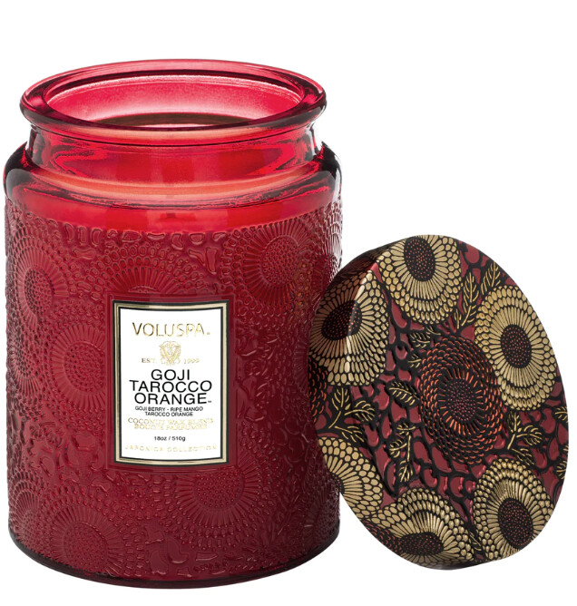 GOJI TARROCO ORANGE LG JAR CANDLE