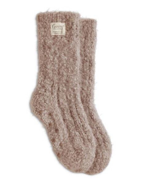 GIVING SOCKS, COLOR: CAMEL