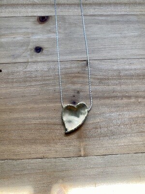 GOLD/SILVER HEART NECKLACE