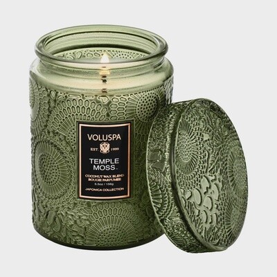 SM JAR TEMPLE MOSS CANDLE