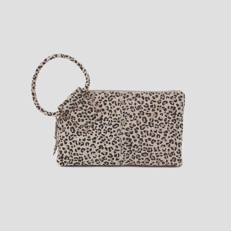 SABLE MINI LEOPARD CLUTCH