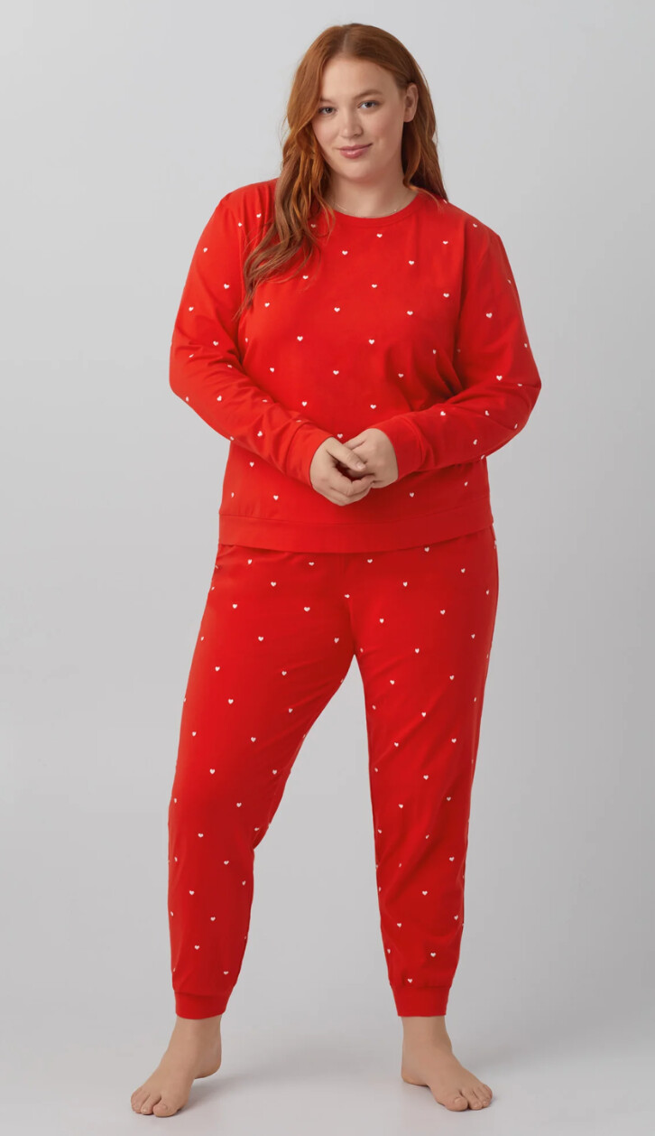 TINY HEARTS RED PJ'S JOGGER