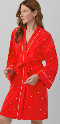 TINY HEARTS RED ROBE