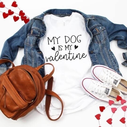 DOG VALENTINE SHIRT
