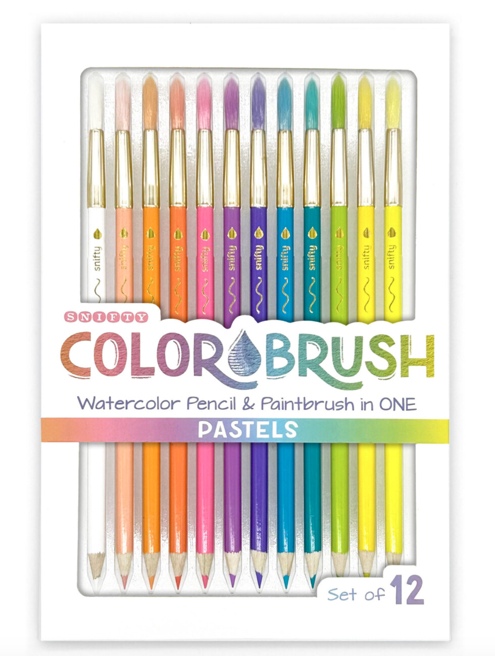 PASTEL WATERCOLOR/BRUSH SET