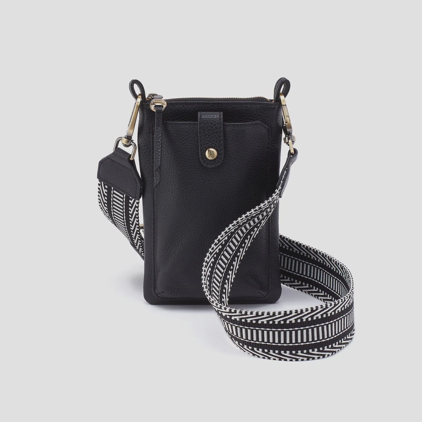 CASS PHONE CROSSBODY, COLOR: BLACK