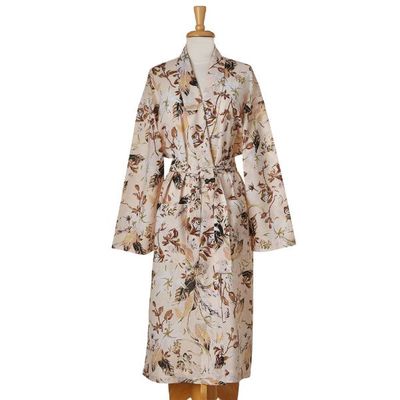 ORCHID KIMONO ROBE COTTON