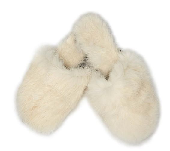 VEGAN FUR SLIPPERS