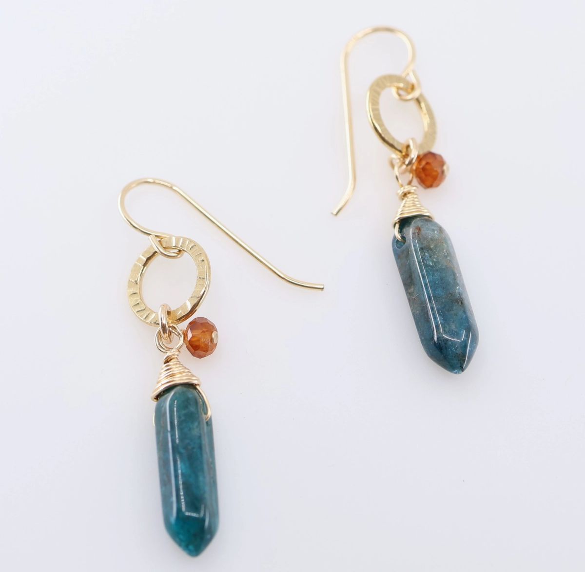 APATITE POINT EARRINGS