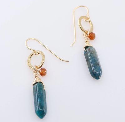 APATITE POINT EARRINGS