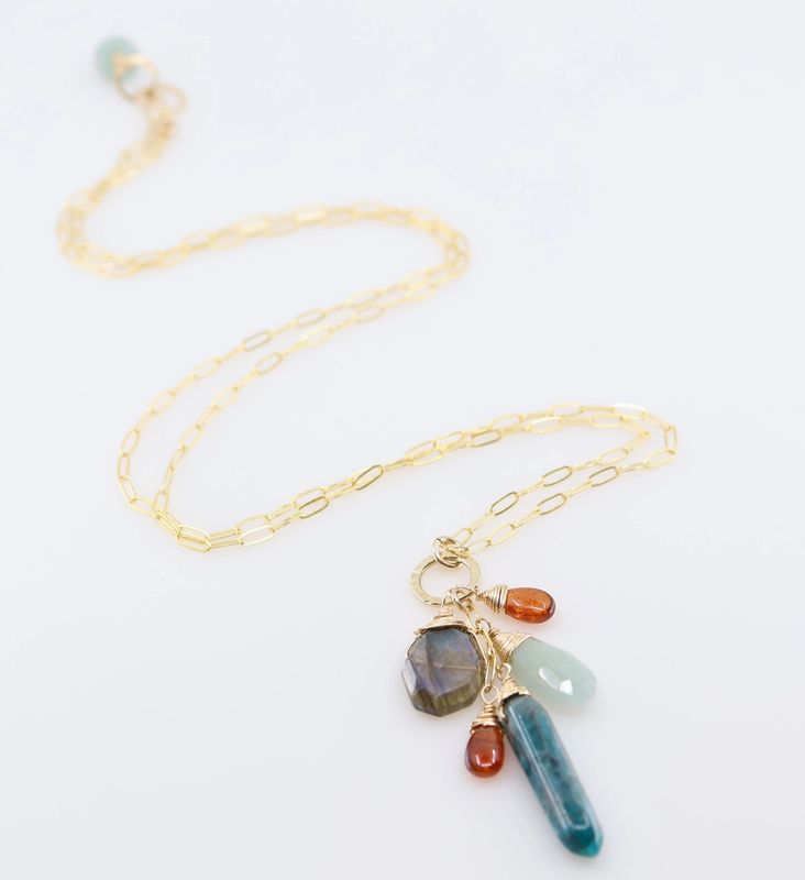 APATITE CASCADE NECKLACE