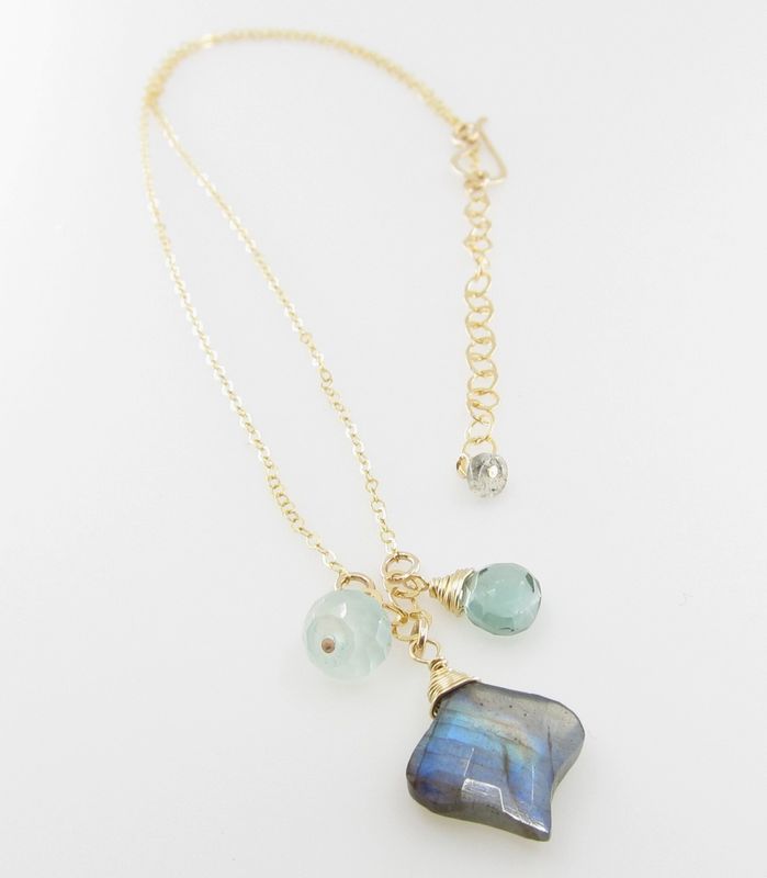 LABRADORITE CASCADE NECKLACE
