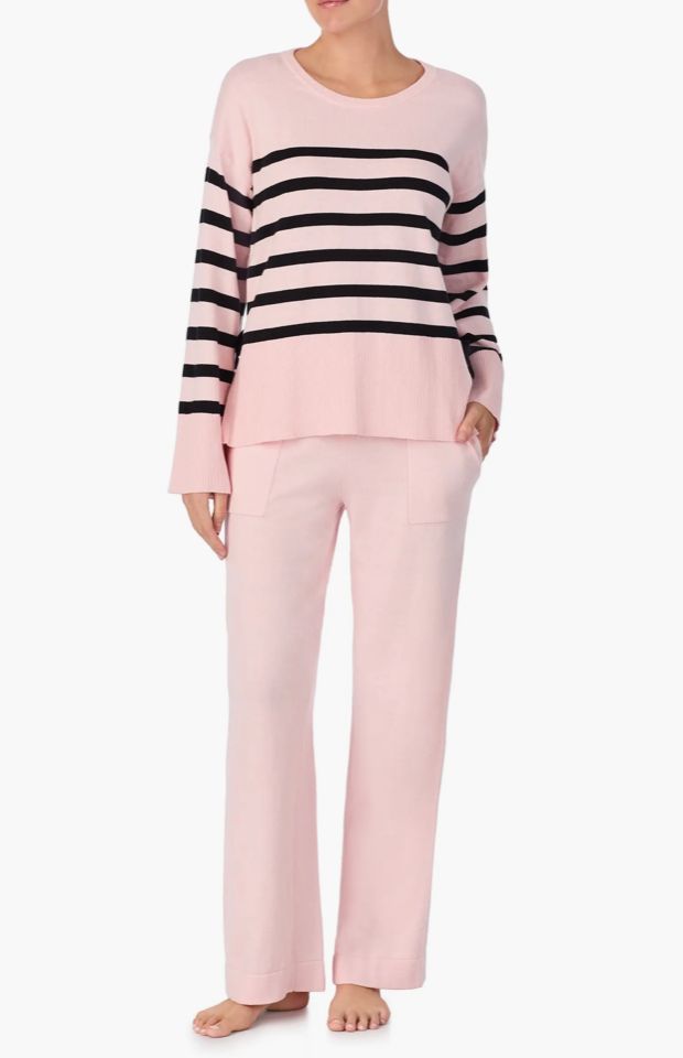 PINK & BLK SWEATER SET