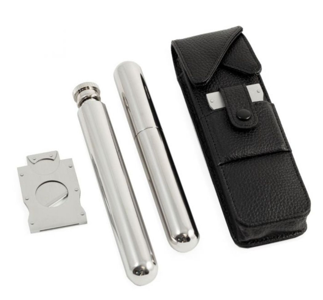 CIGAR TUBE/FLASK/CUTTER CS.