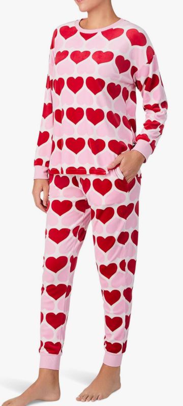 PINK/RED HEARTS JOG SET