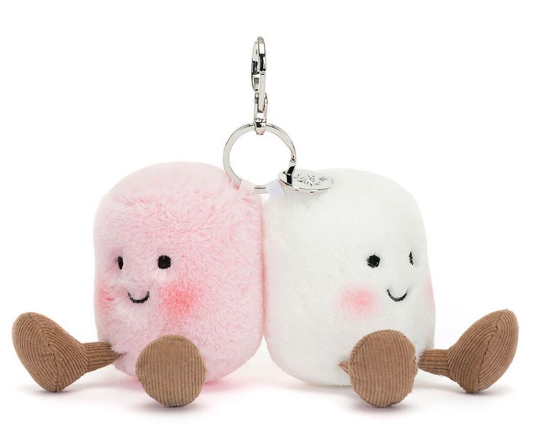 PAIR MARSHMALLOW BAG CHARM