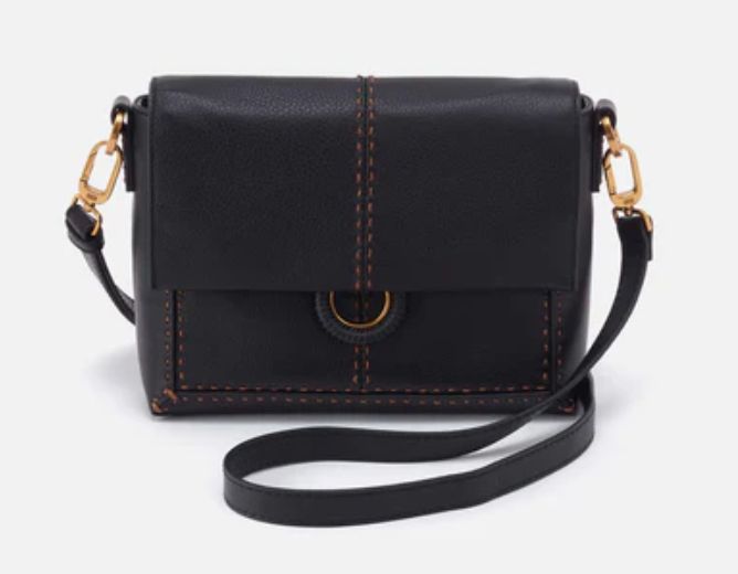 Austin Flap Crossbody Bag, COLOR: BLACK
