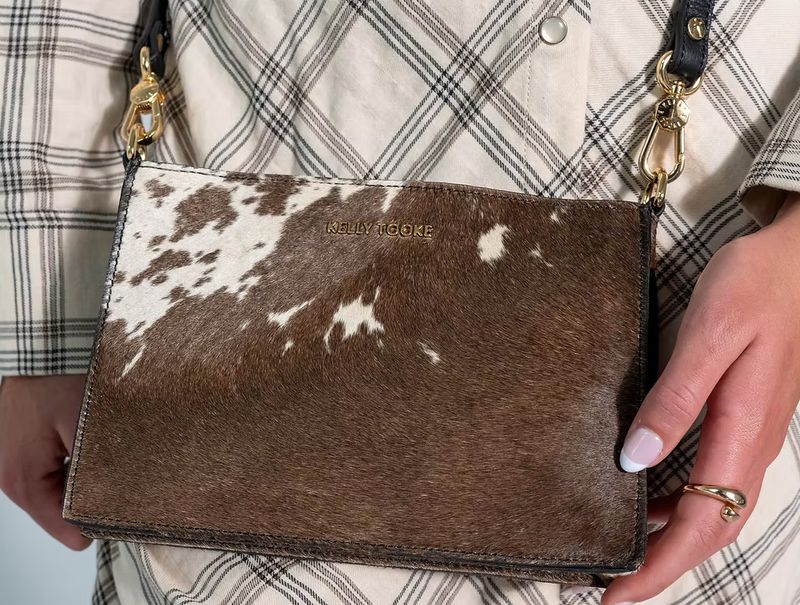 RECT CROSSBDY CALF BAG