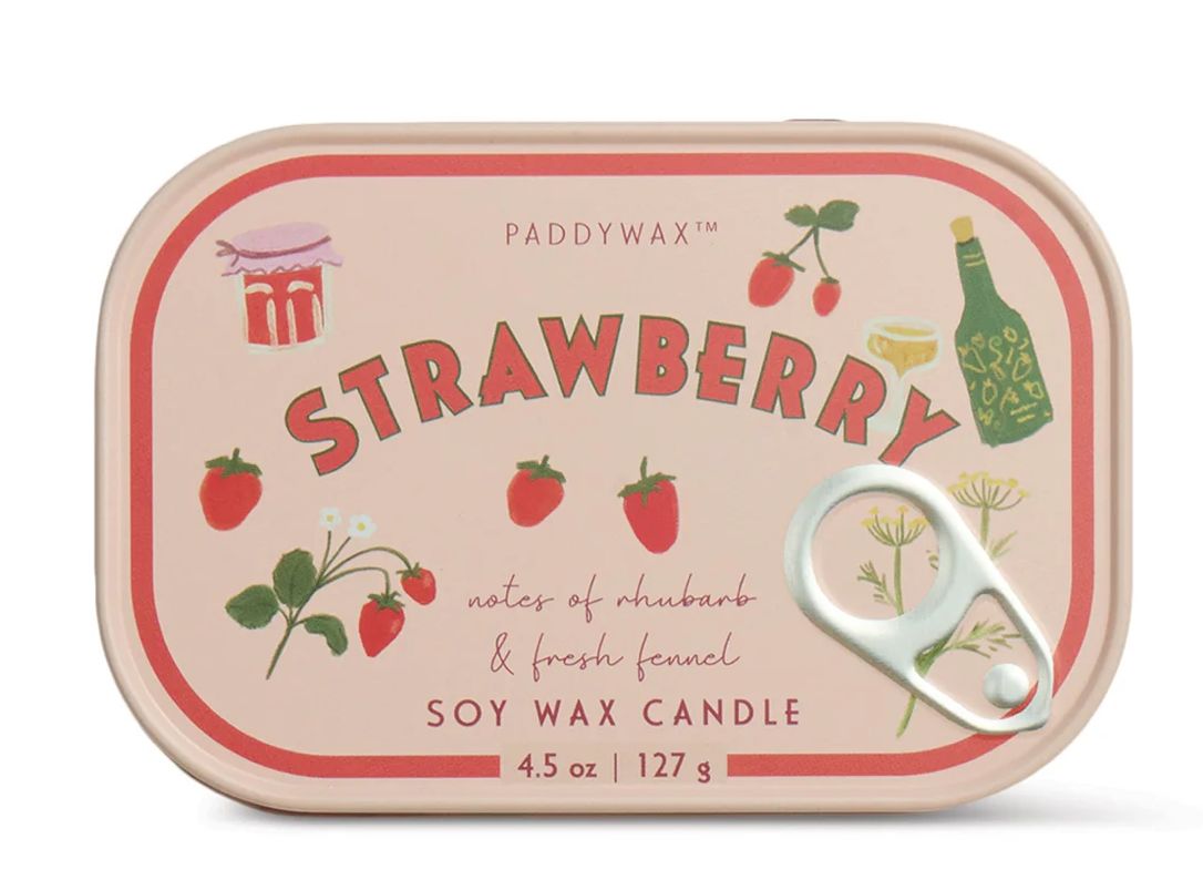 BISTRO TIN CANDLE 4.5 OZ., SCENT: STRAWBERRY