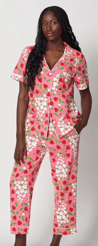 SPRING BERRY SS CROPPED PJ'S