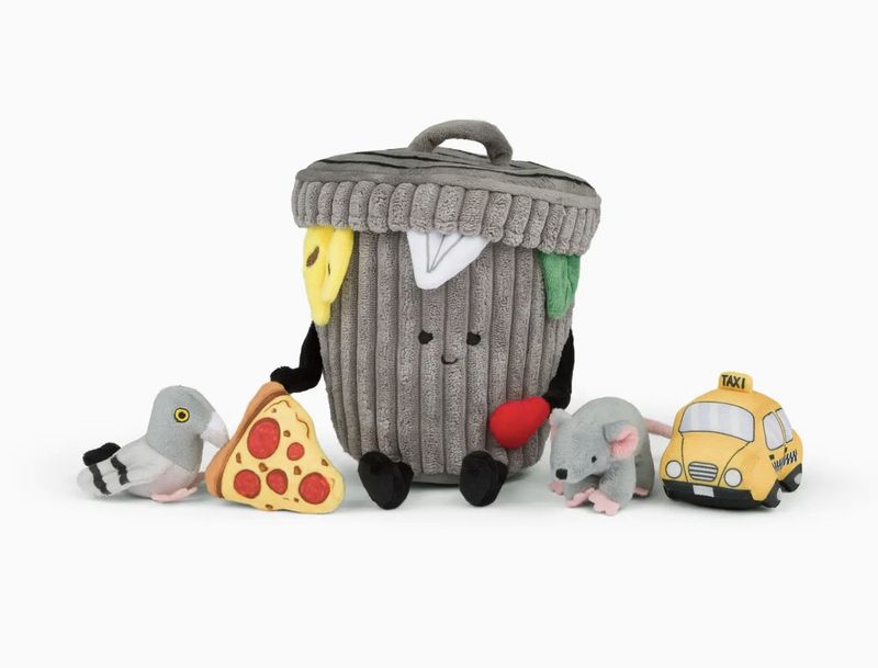 NEW YORK CITY TRASH CAN SET