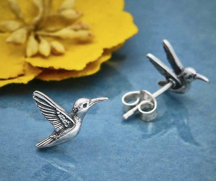 SLV HUMMING POST EARRINGS