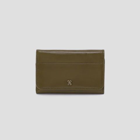 JILL TRI FOLD WALLET OLIVE VEIL