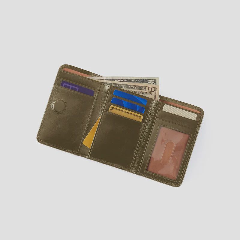 JILL TRI FOLD WALLET OLIVE VEIL