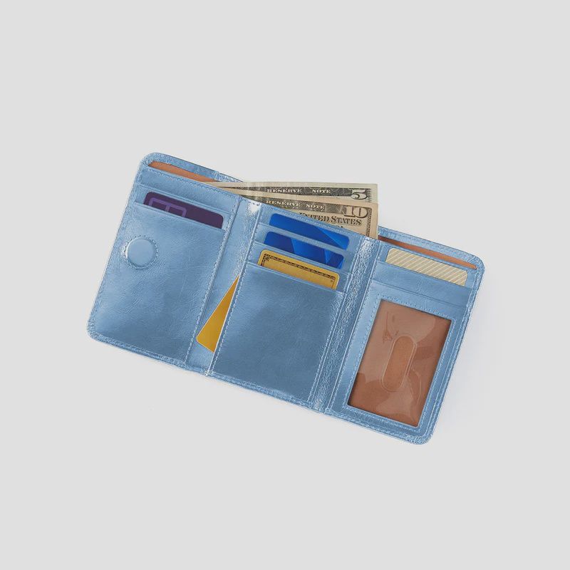 JILL TRIFOLD WALLET FADED DENIM