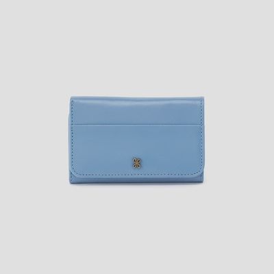JILL TRIFOLD WALLET FADED DENIM