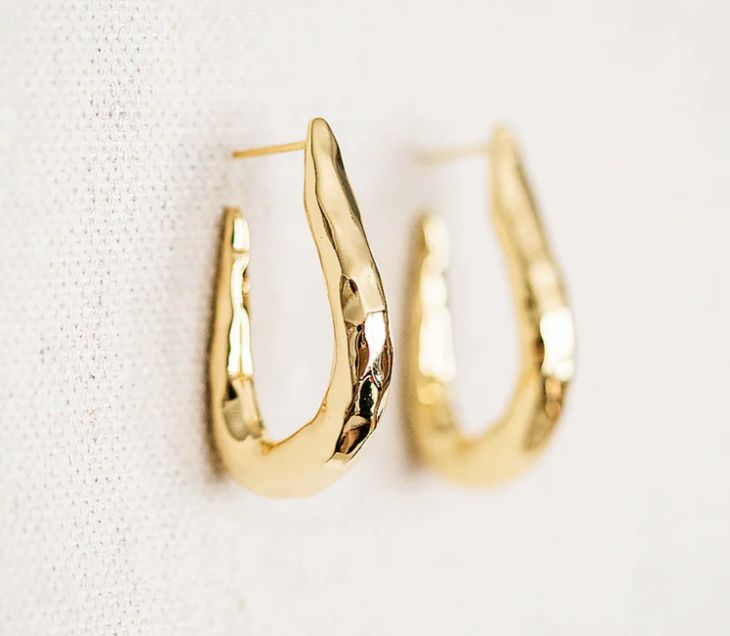 GLD RELIC SCULPT HOOPS