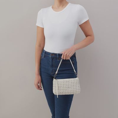 DARCY CROSSBDY WOVEN WHITECAP