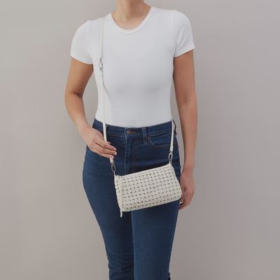 DARCY CROSSBDY WOVEN WHITECAP