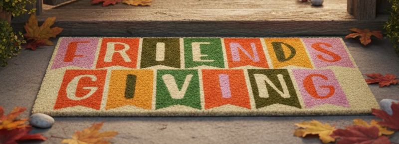 Friendsgiving Door Mat