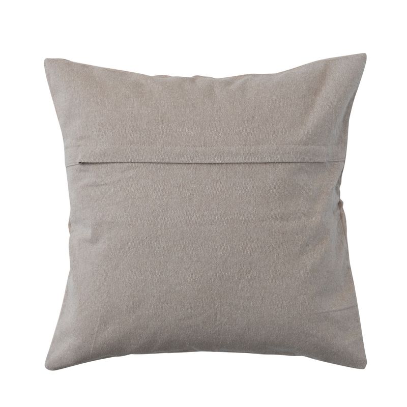 BLK/GRAY EMBROIDERED PILLOW