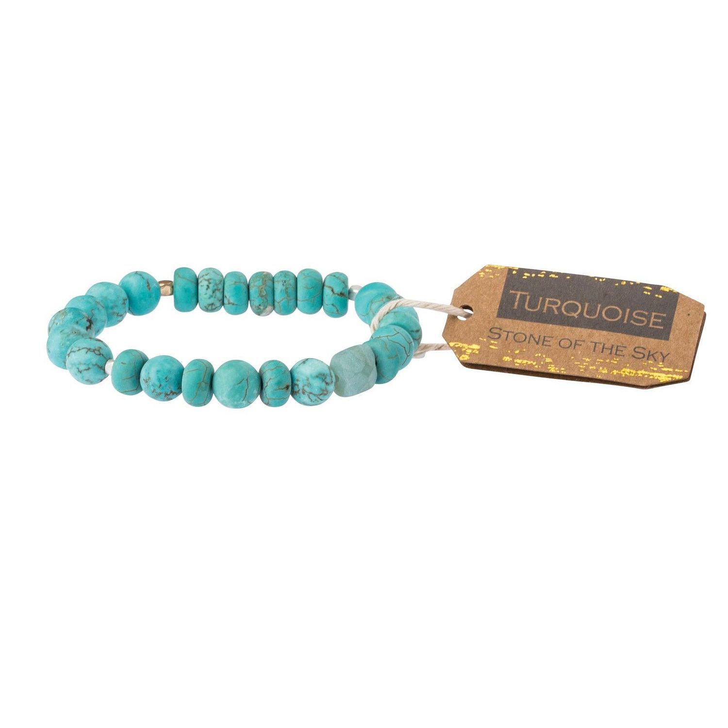 Turquoise Stone Bracelet - Stone of the Sky Turquoise Stone Bracelet - Stone of the Sky