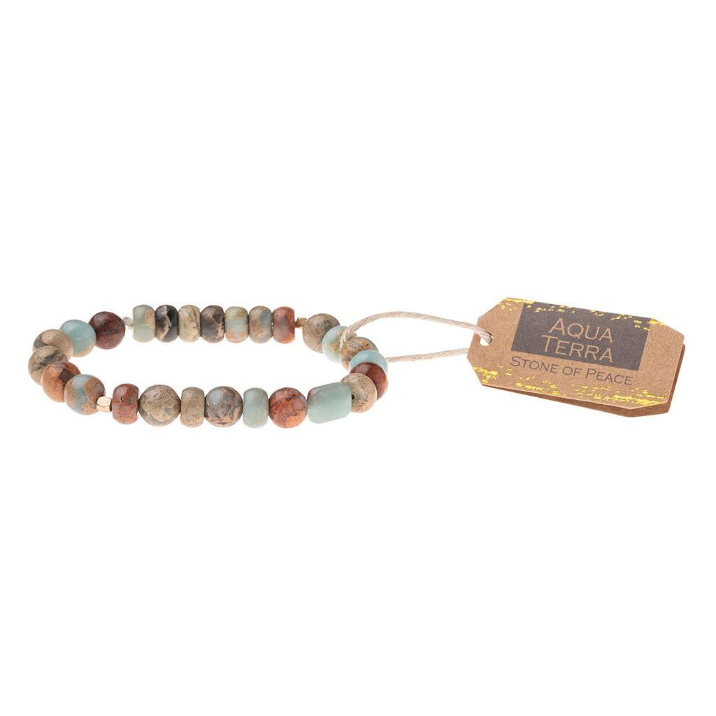 Aqua Terra Stone Bracelet - Stone of Peace Aqua Terra Stone Bracelet - Stone of Peace
