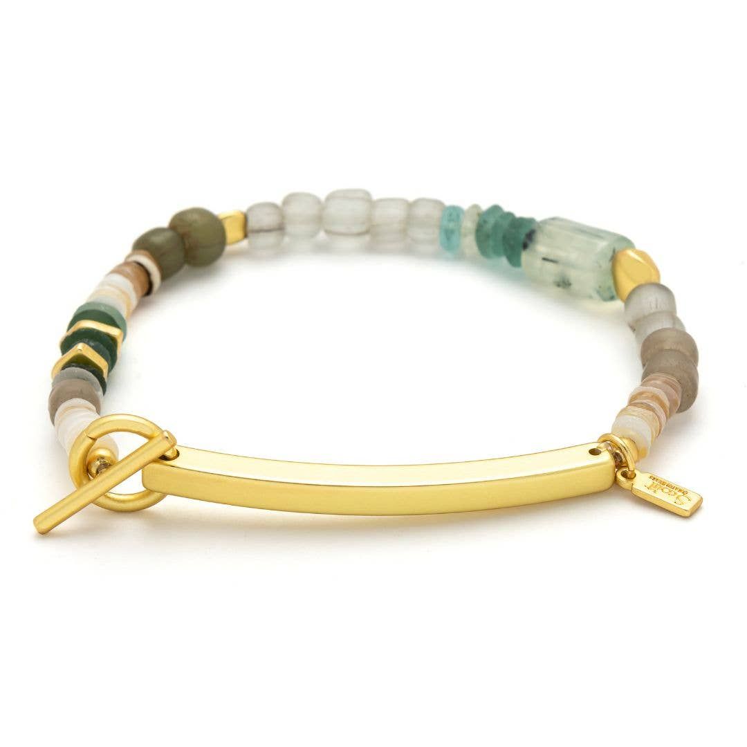 Hidden Message Bracelet - Unstoppable/Chiltonite/Gold Hidden Message Bracelet - Unstoppable/Chiltonite/Gold