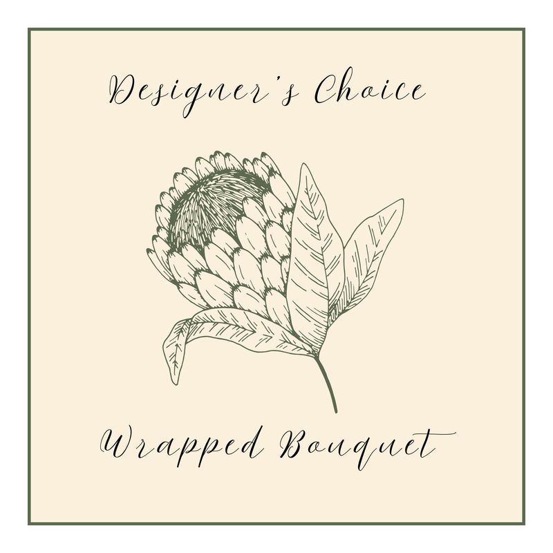 DESIGNER'S CHOICE WRAPPED BOUQUET