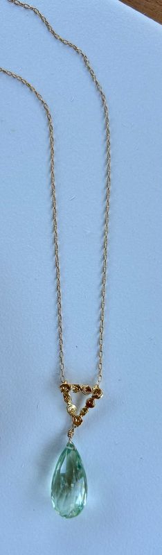 Elyse Green Amethyst Necklace