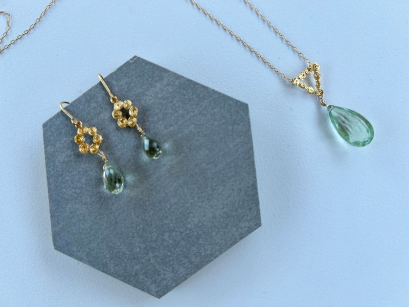 Elyse Green Amethyst Necklace