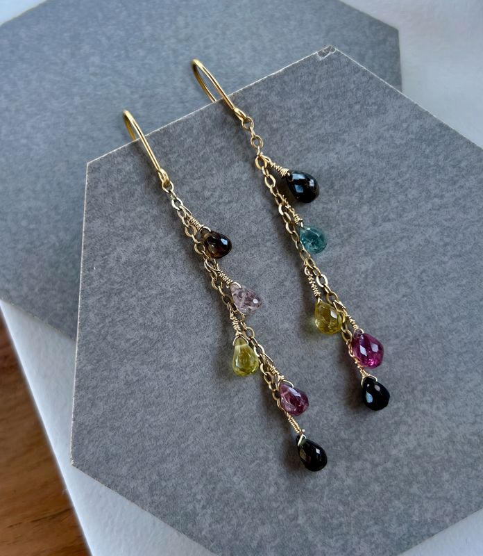 Sprinkle Tourmaline Earrings