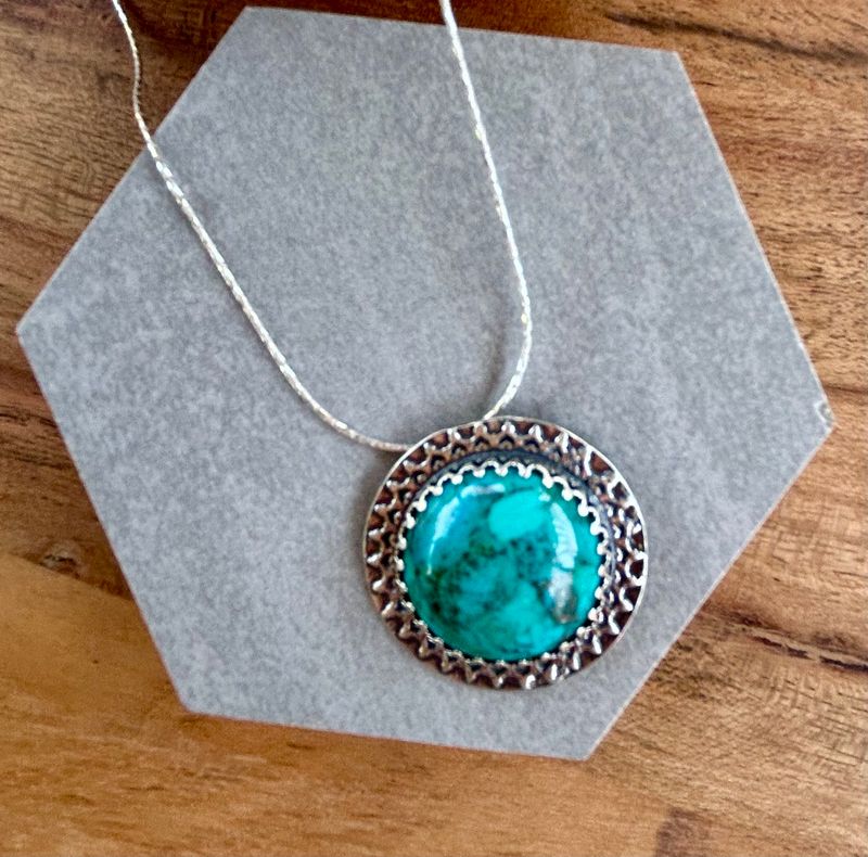 Mandala Turquoise Necklace