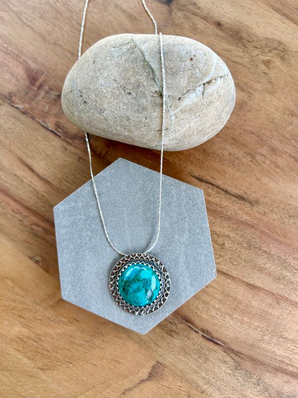 Mandala Turquoise Necklace