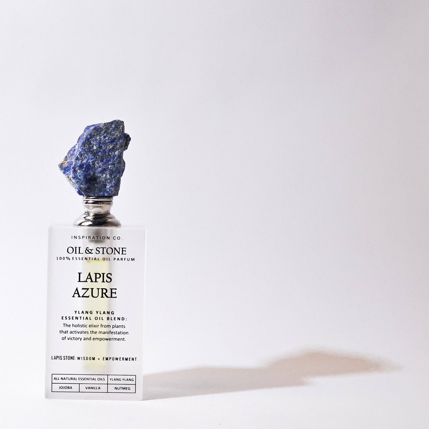Lapis Azure - Blue Lapis Stone Premium Oil Lapis Azure - Blue Lapis Stone Premium Oil, Bottle Size: FULL SIZE STONE BOTTLE