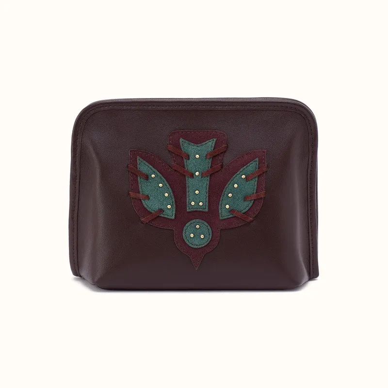 Beauty Cosmetic Pouch - Bird Detail