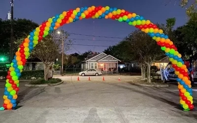 40ft Lighted Balloon Arch