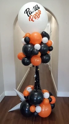 Party Columns Orange and Black