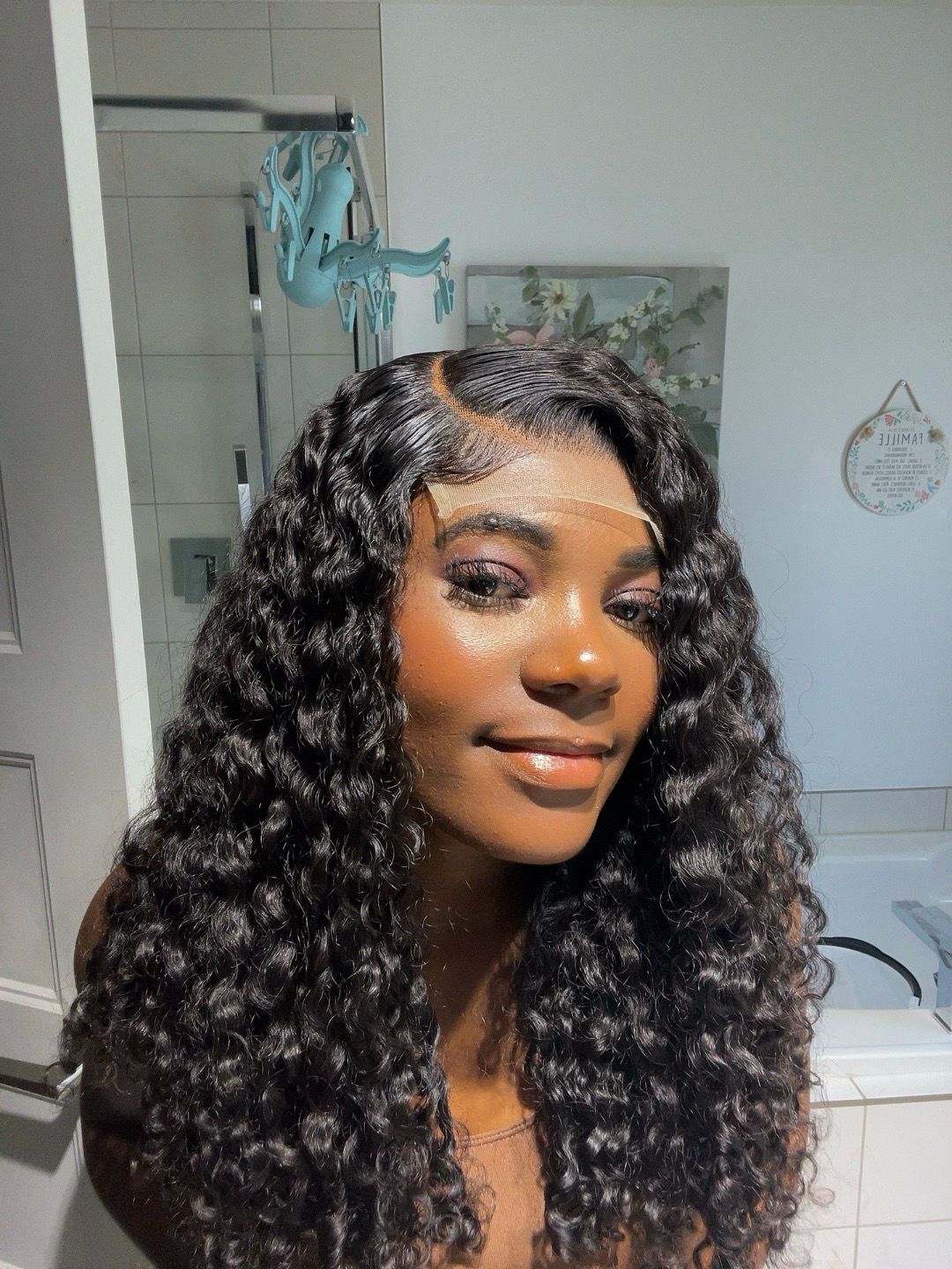 Bumssi curly 5*5 closure lace en cheveux humain brute