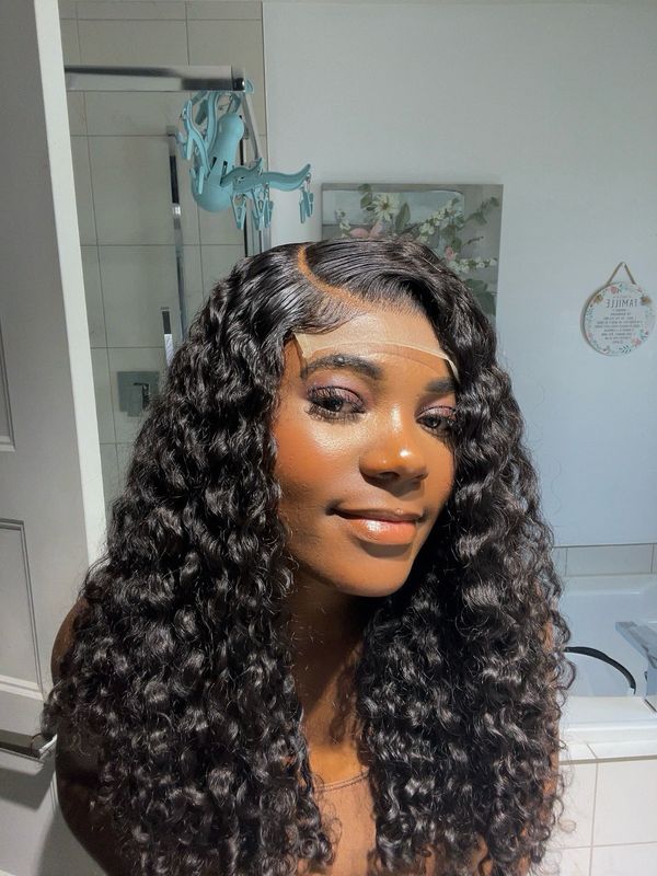 Bumssi curly 5*5 closure lace en cheveux humain brute